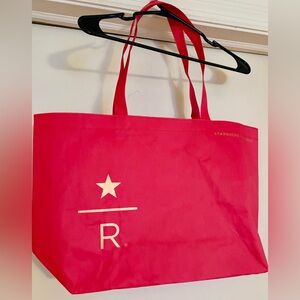 NWT Starbucks Reserve Vibrant Red Tote Bag. From the NYC flagship store